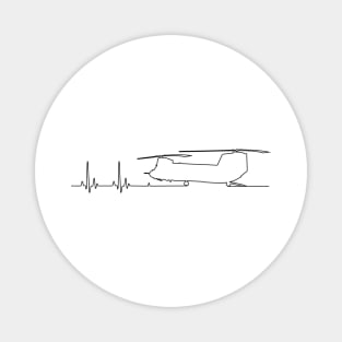 CH-47 Helicopter Heartbeat Pulse Magnet